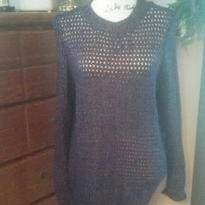 Purple and gold sweater